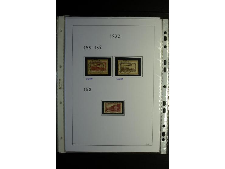 1920/34, gestempelte Sammlung mit u.a. Mi.-Nr. 9aIII, 16I, 16III, 28-31, 128-33, 135-41, 144-50, 151-57, 161-67, 168-70, 171-
