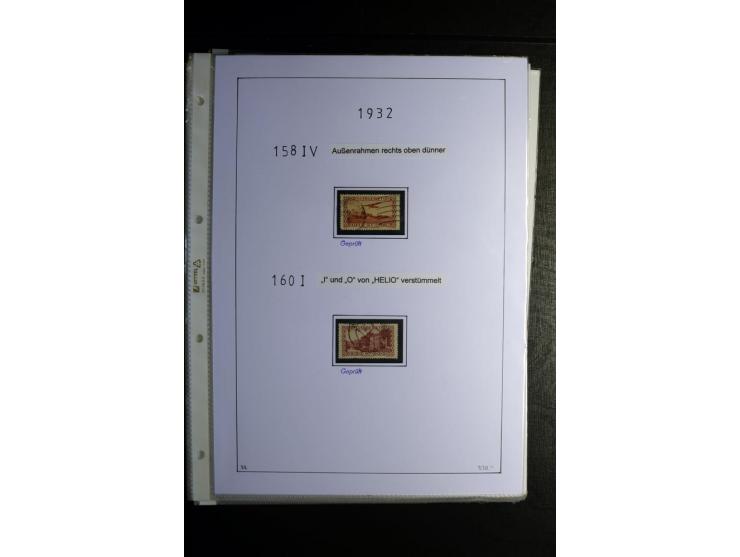 1920/34, gestempelte Sammlung mit u.a. Mi.-Nr. 9aIII, 16I, 16III, 28-31, 128-33, 135-41, 144-50, 151-57, 161-67, 168-70, 171-