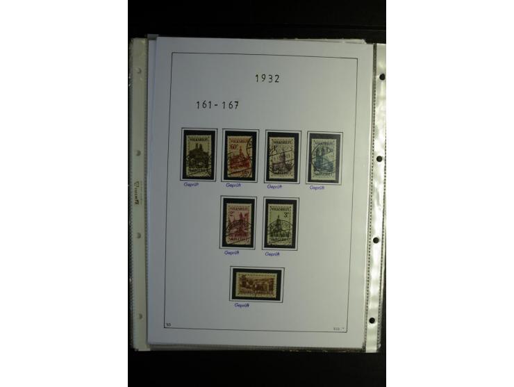 1920/34, gestempelte Sammlung mit u.a. Mi.-Nr. 9aIII, 16I, 16III, 28-31, 128-33, 135-41, 144-50, 151-57, 161-67, 168-70, 171-