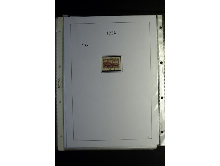 1920/34, gestempelte Sammlung mit u.a. Mi.-Nr. 9aIII, 16I, 16III, 28-31, 128-33, 135-41, 144-50, 151-57, 161-67, 168-70, 171-