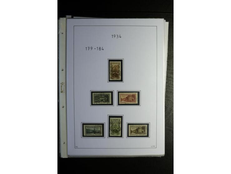 1920/34, gestempelte Sammlung mit u.a. Mi.-Nr. 9aIII, 16I, 16III, 28-31, 128-33, 135-41, 144-50, 151-57, 161-67, 168-70, 171-