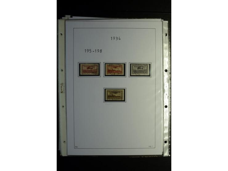 1920/34, gestempelte Sammlung mit u.a. Mi.-Nr. 9aIII, 16I, 16III, 28-31, 128-33, 135-41, 144-50, 151-57, 161-67, 168-70, 171-