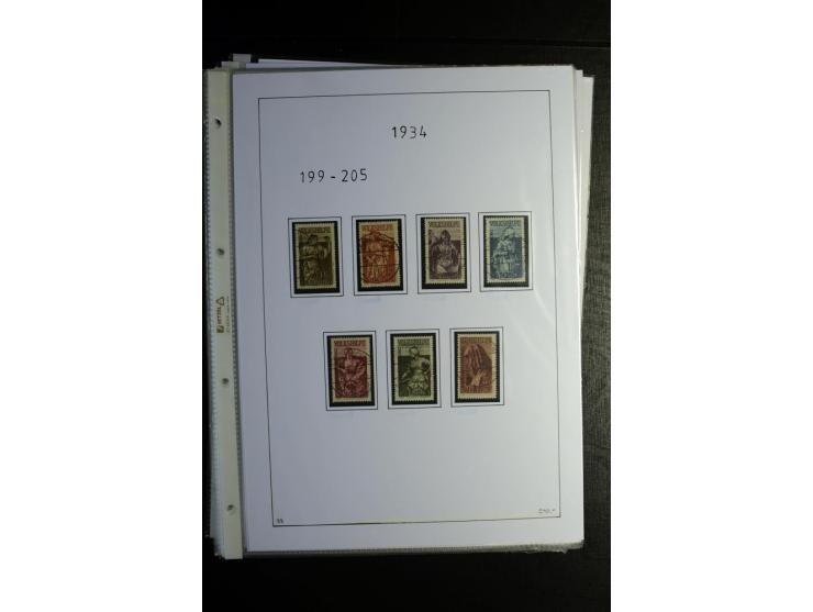 1920/34, gestempelte Sammlung mit u.a. Mi.-Nr. 9aIII, 16I, 16III, 28-31, 128-33, 135-41, 144-50, 151-57, 161-67, 168-70, 171-