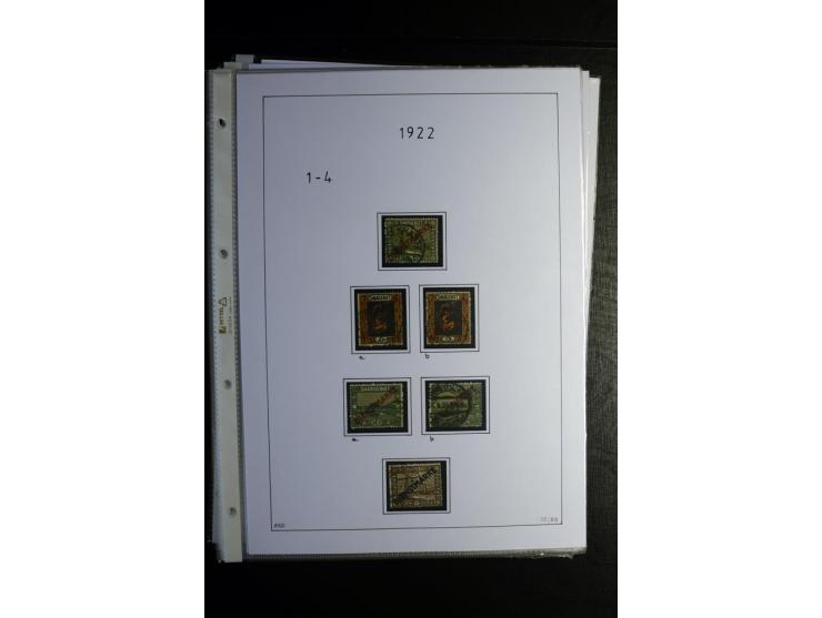 1920/34, gestempelte Sammlung mit u.a. Mi.-Nr. 9aIII, 16I, 16III, 28-31, 128-33, 135-41, 144-50, 151-57, 161-67, 168-70, 171-
