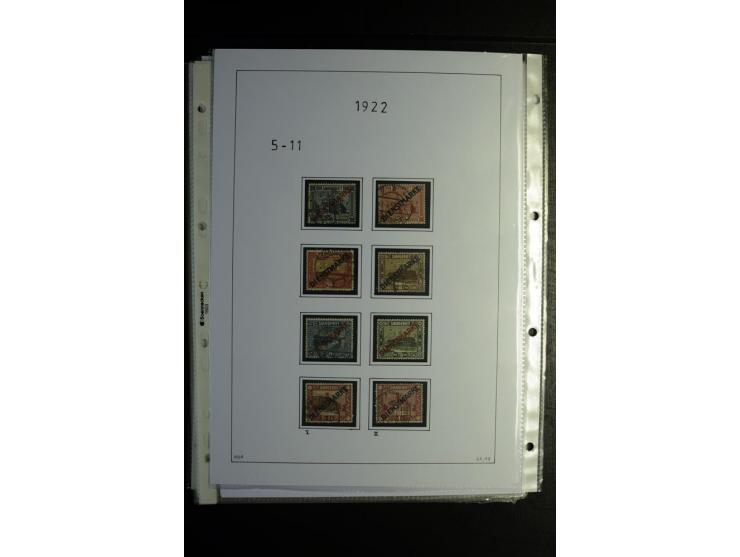 1920/34, gestempelte Sammlung mit u.a. Mi.-Nr. 9aIII, 16I, 16III, 28-31, 128-33, 135-41, 144-50, 151-57, 161-67, 168-70, 171-