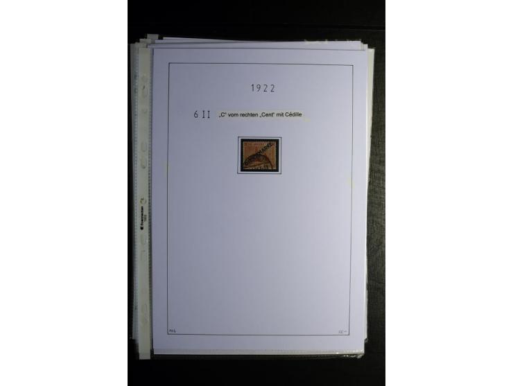 1920/34, gestempelte Sammlung mit u.a. Mi.-Nr. 9aIII, 16I, 16III, 28-31, 128-33, 135-41, 144-50, 151-57, 161-67, 168-70, 171-