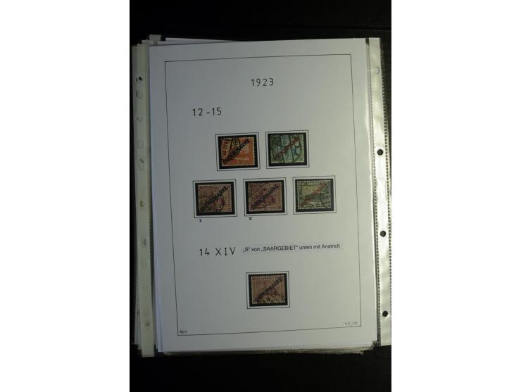 1920/34, gestempelte Sammlung mit u.a. Mi.-Nr. 9aIII, 16I, 16III, 28-31, 128-33, 135-41, 144-50, 151-57, 161-67, 168-70, 171-