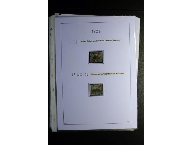 1920/34, gestempelte Sammlung mit u.a. Mi.-Nr. 9aIII, 16I, 16III, 28-31, 128-33, 135-41, 144-50, 151-57, 161-67, 168-70, 171-