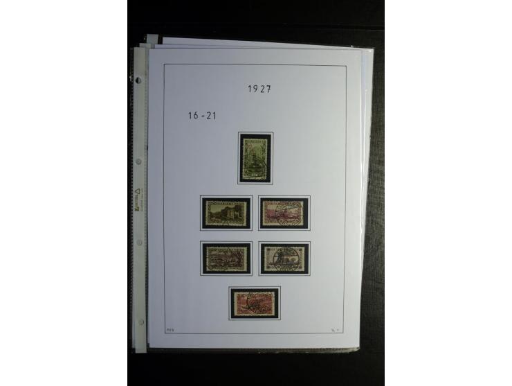 1920/34, gestempelte Sammlung mit u.a. Mi.-Nr. 9aIII, 16I, 16III, 28-31, 128-33, 135-41, 144-50, 151-57, 161-67, 168-70, 171-