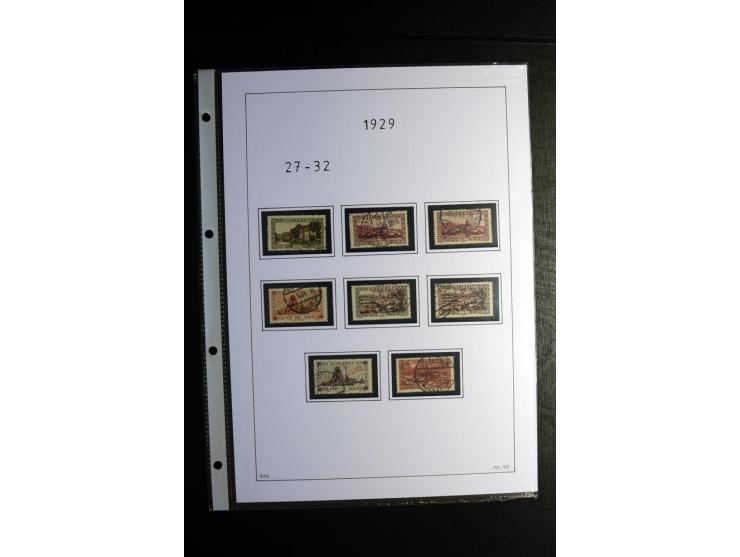 1920/34, gestempelte Sammlung mit u.a. Mi.-Nr. 9aIII, 16I, 16III, 28-31, 128-33, 135-41, 144-50, 151-57, 161-67, 168-70, 171-