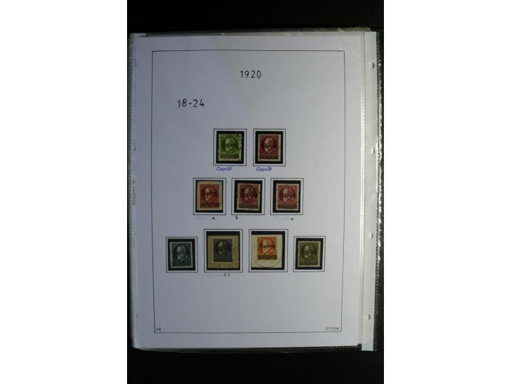 1920/34, gestempelte Sammlung mit u.a. Mi.-Nr. 9aIII, 16I, 16III, 28-31, 128-33, 135-41, 144-50, 151-57, 161-67, 168-70, 171-