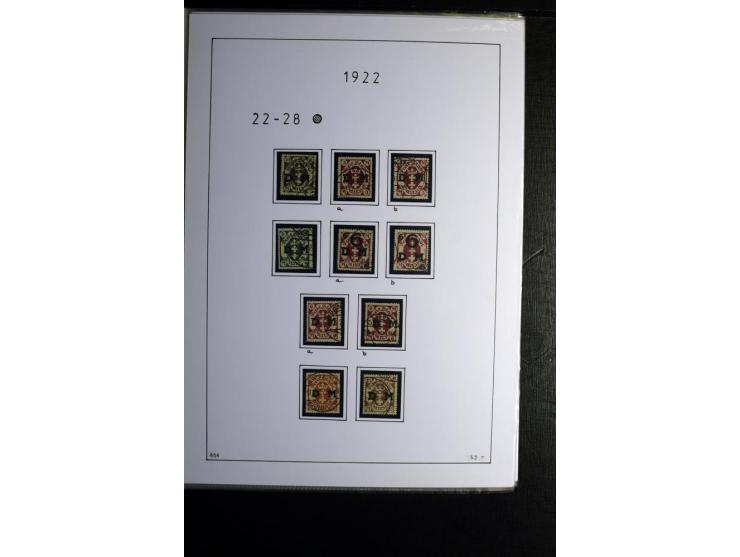 1920/39, gestempelte reichhaltige Sammlung mit u.a. Mi.-Nr. 2a, 9b, 22b, 28II (Attest), 32-40a+b, 41-46I+II, 86X (Mängel FKB)