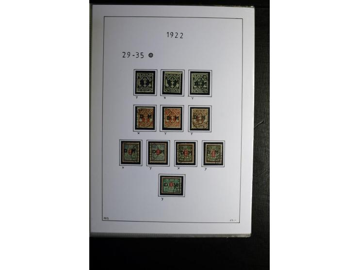 1920/39, gestempelte reichhaltige Sammlung mit u.a. Mi.-Nr. 2a, 9b, 22b, 28II (Attest), 32-40a+b, 41-46I+II, 86X (Mängel FKB)