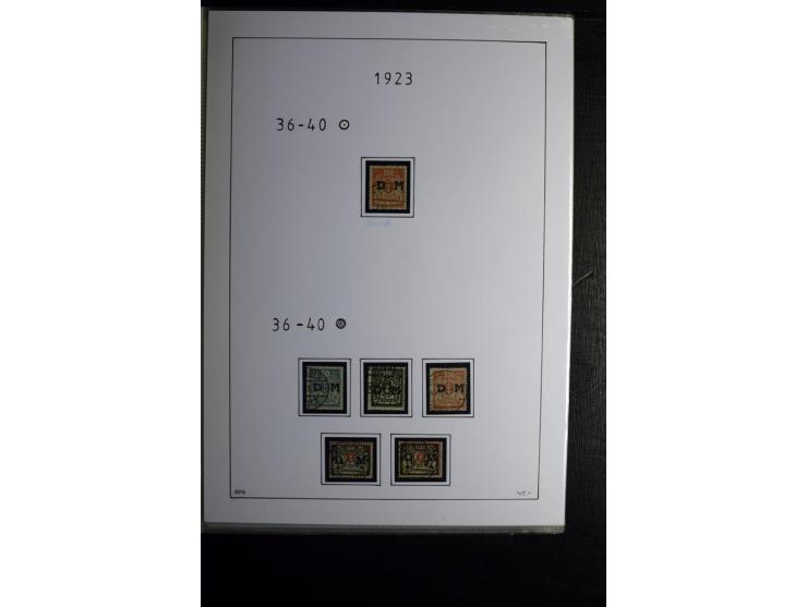 1920/39, gestempelte reichhaltige Sammlung mit u.a. Mi.-Nr. 2a, 9b, 22b, 28II (Attest), 32-40a+b, 41-46I+II, 86X (Mängel FKB)