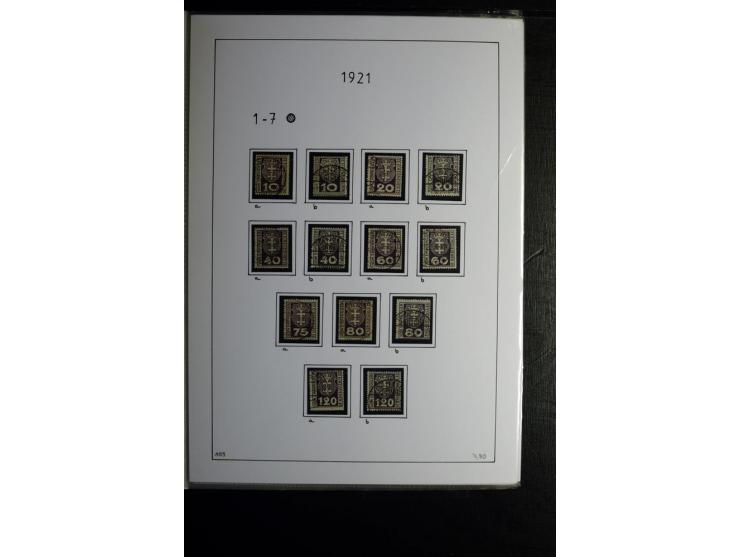 1920/39, gestempelte reichhaltige Sammlung mit u.a. Mi.-Nr. 2a, 9b, 22b, 28II (Attest), 32-40a+b, 41-46I+II, 86X (Mängel FKB)