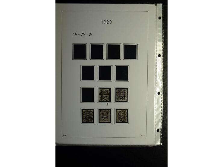 1920/39, gestempelte reichhaltige Sammlung mit u.a. Mi.-Nr. 2a, 9b, 22b, 28II (Attest), 32-40a+b, 41-46I+II, 86X (Mängel FKB)