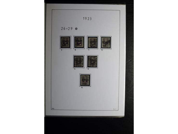1920/39, gestempelte reichhaltige Sammlung mit u.a. Mi.-Nr. 2a, 9b, 22b, 28II (Attest), 32-40a+b, 41-46I+II, 86X (Mängel FKB)