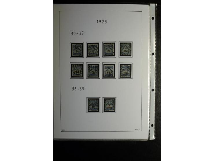 1920/39, gestempelte reichhaltige Sammlung mit u.a. Mi.-Nr. 2a, 9b, 22b, 28II (Attest), 32-40a+b, 41-46I+II, 86X (Mängel FKB)