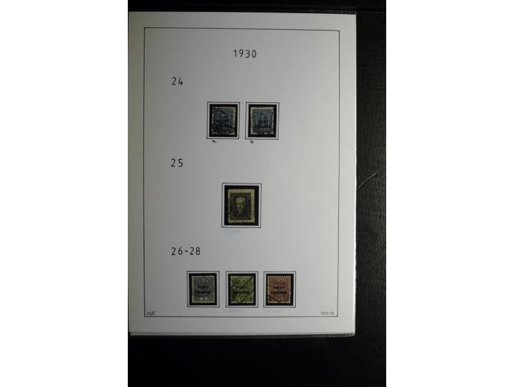 1920/39, gestempelte reichhaltige Sammlung mit u.a. Mi.-Nr. 2a, 9b, 22b, 28II (Attest), 32-40a+b, 41-46I+II, 86X (Mängel FKB)