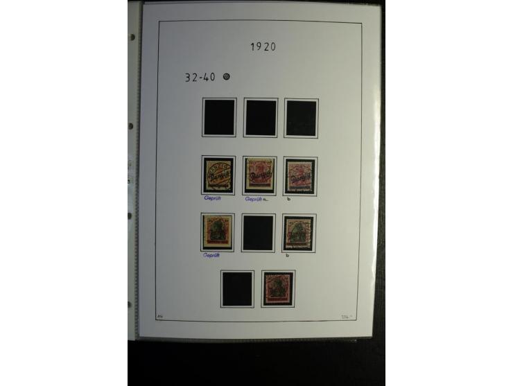 1920/39, gestempelte reichhaltige Sammlung mit u.a. Mi.-Nr. 2a, 9b, 22b, 28II (Attest), 32-40a+b, 41-46I+II, 86X (Mängel FKB)