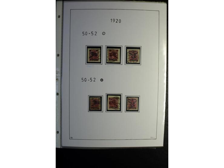 1920/39, gestempelte reichhaltige Sammlung mit u.a. Mi.-Nr. 2a, 9b, 22b, 28II (Attest), 32-40a+b, 41-46I+II, 86X (Mängel FKB)