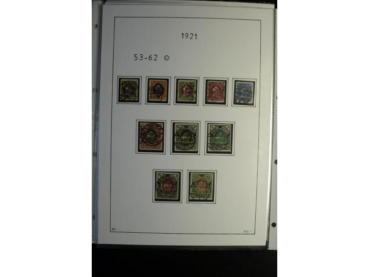 1920/39, gestempelte reichhaltige Sammlung mit u.a. Mi.-Nr. 2a, 9b, 22b, 28II (Attest), 32-40a+b, 41-46I+II, 86X (Mängel FKB)