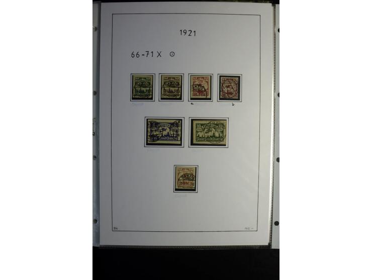 1920/39, gestempelte reichhaltige Sammlung mit u.a. Mi.-Nr. 2a, 9b, 22b, 28II (Attest), 32-40a+b, 41-46I+II, 86X (Mängel FKB)