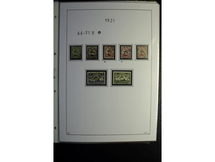 1920/39, gestempelte reichhaltige Sammlung mit u.a. Mi.-Nr. 2a, 9b, 22b, 28II (Attest), 32-40a+b, 41-46I+II, 86X (Mängel FKB)
