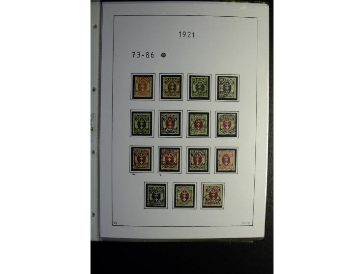 1920/39, gestempelte reichhaltige Sammlung mit u.a. Mi.-Nr. 2a, 9b, 22b, 28II (Attest), 32-40a+b, 41-46I+II, 86X (Mängel FKB)