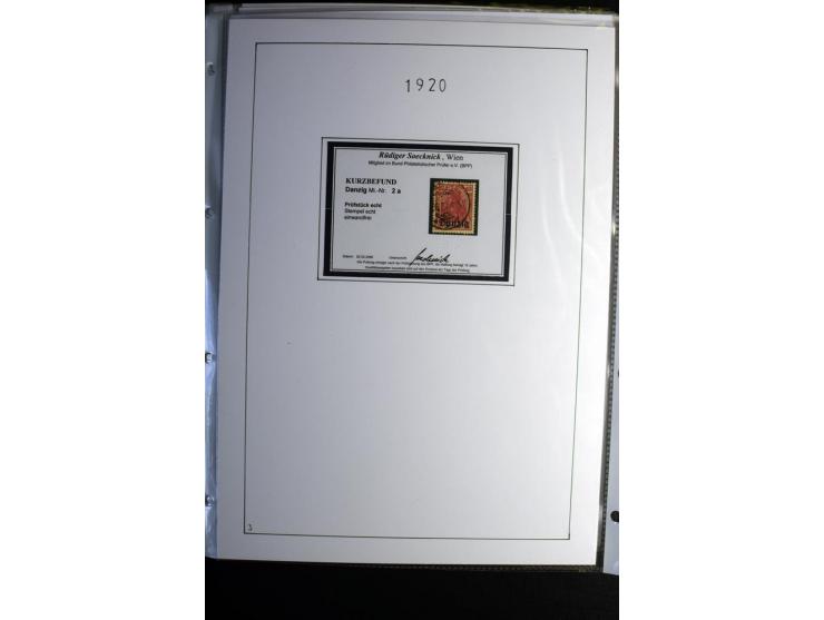 1920/39, gestempelte reichhaltige Sammlung mit u.a. Mi.-Nr. 2a, 9b, 22b, 28II (Attest), 32-40a+b, 41-46I+II, 86X (Mängel FKB)
