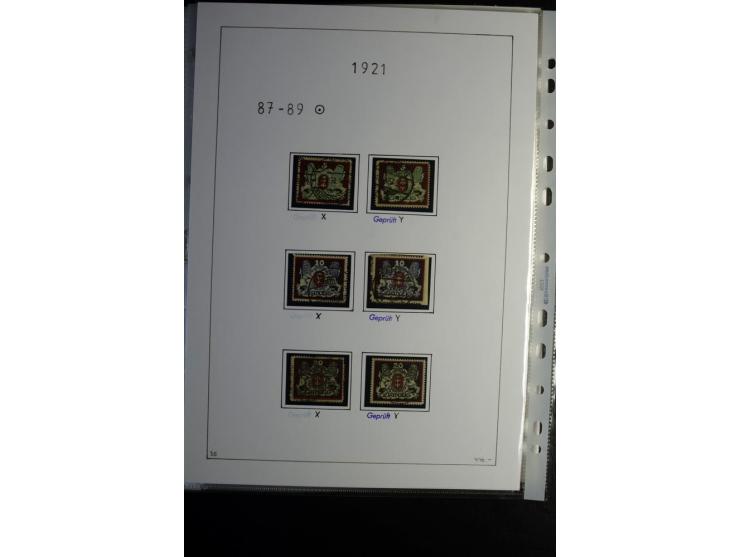 1920/39, gestempelte reichhaltige Sammlung mit u.a. Mi.-Nr. 2a, 9b, 22b, 28II (Attest), 32-40a+b, 41-46I+II, 86X (Mängel FKB)