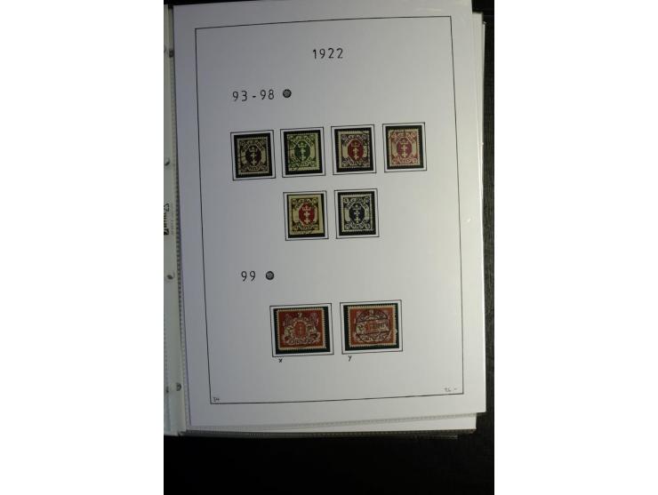 1920/39, gestempelte reichhaltige Sammlung mit u.a. Mi.-Nr. 2a, 9b, 22b, 28II (Attest), 32-40a+b, 41-46I+II, 86X (Mängel FKB)