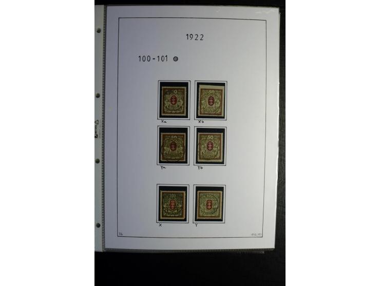 1920/39, gestempelte reichhaltige Sammlung mit u.a. Mi.-Nr. 2a, 9b, 22b, 28II (Attest), 32-40a+b, 41-46I+II, 86X (Mängel FKB)