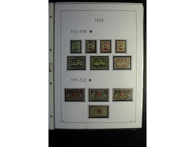 1920/39, gestempelte reichhaltige Sammlung mit u.a. Mi.-Nr. 2a, 9b, 22b, 28II (Attest), 32-40a+b, 41-46I+II, 86X (Mängel FKB)