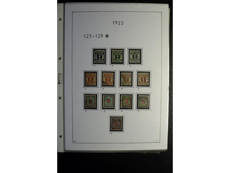 1920/39, gestempelte reichhaltige Sammlung mit u.a. Mi.-Nr. 2a, 9b, 22b, 28II (Attest), 32-40a+b, 41-46I+II, 86X (Mängel FKB)