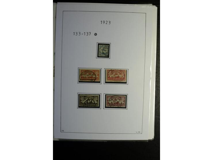 1920/39, gestempelte reichhaltige Sammlung mit u.a. Mi.-Nr. 2a, 9b, 22b, 28II (Attest), 32-40a+b, 41-46I+II, 86X (Mängel FKB)