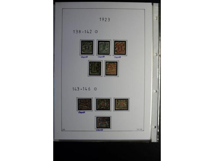 1920/39, gestempelte reichhaltige Sammlung mit u.a. Mi.-Nr. 2a, 9b, 22b, 28II (Attest), 32-40a+b, 41-46I+II, 86X (Mängel FKB)