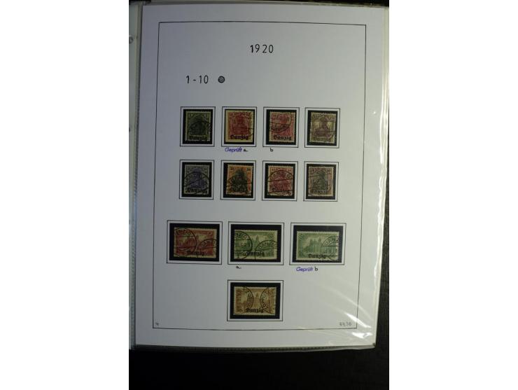 1920/39, gestempelte reichhaltige Sammlung mit u.a. Mi.-Nr. 2a, 9b, 22b, 28II (Attest), 32-40a+b, 41-46I+II, 86X (Mängel FKB)
