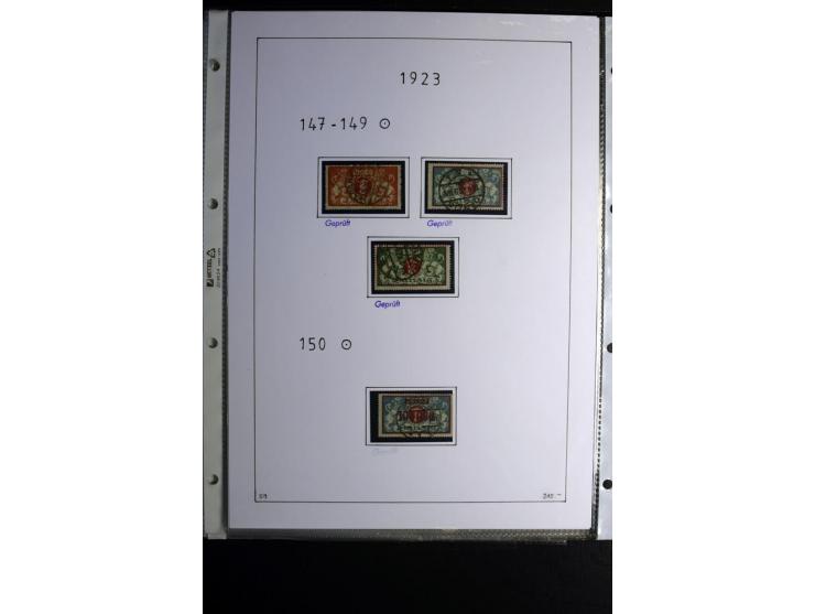 1920/39, gestempelte reichhaltige Sammlung mit u.a. Mi.-Nr. 2a, 9b, 22b, 28II (Attest), 32-40a+b, 41-46I+II, 86X (Mängel FKB)