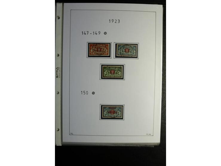 1920/39, gestempelte reichhaltige Sammlung mit u.a. Mi.-Nr. 2a, 9b, 22b, 28II (Attest), 32-40a+b, 41-46I+II, 86X (Mängel FKB)