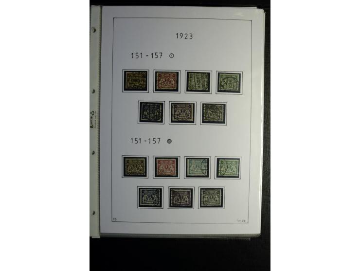 1920/39, gestempelte reichhaltige Sammlung mit u.a. Mi.-Nr. 2a, 9b, 22b, 28II (Attest), 32-40a+b, 41-46I+II, 86X (Mängel FKB)