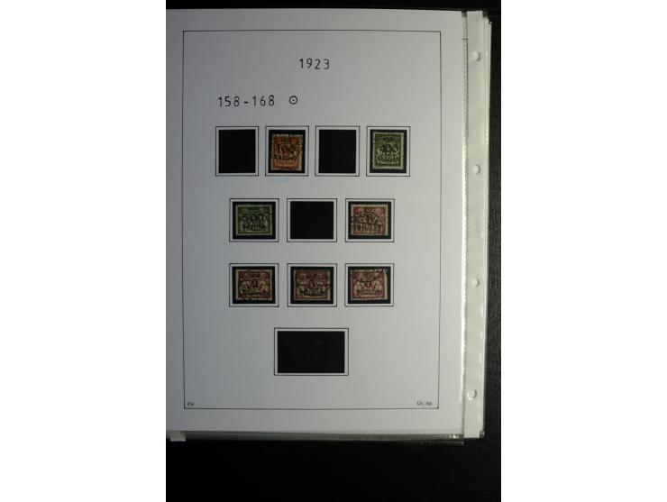 1920/39, gestempelte reichhaltige Sammlung mit u.a. Mi.-Nr. 2a, 9b, 22b, 28II (Attest), 32-40a+b, 41-46I+II, 86X (Mängel FKB)