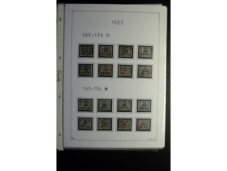 1920/39, gestempelte reichhaltige Sammlung mit u.a. Mi.-Nr. 2a, 9b, 22b, 28II (Attest), 32-40a+b, 41-46I+II, 86X (Mängel FKB)