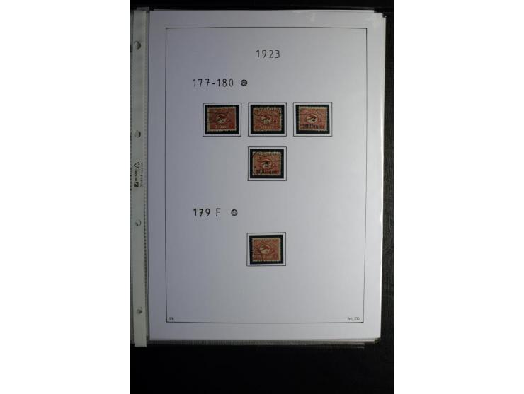 1920/39, gestempelte reichhaltige Sammlung mit u.a. Mi.-Nr. 2a, 9b, 22b, 28II (Attest), 32-40a+b, 41-46I+II, 86X (Mängel FKB)