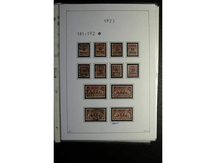 1920/39, gestempelte reichhaltige Sammlung mit u.a. Mi.-Nr. 2a, 9b, 22b, 28II (Attest), 32-40a+b, 41-46I+II, 86X (Mängel FKB)