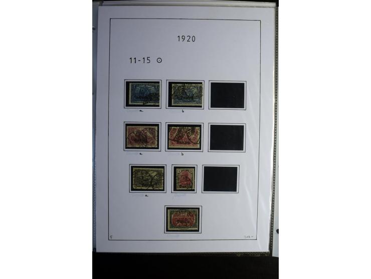 1920/39, gestempelte reichhaltige Sammlung mit u.a. Mi.-Nr. 2a, 9b, 22b, 28II (Attest), 32-40a+b, 41-46I+II, 86X (Mängel FKB)
