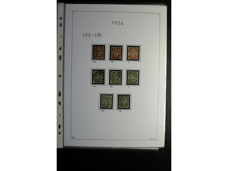 1920/39, gestempelte reichhaltige Sammlung mit u.a. Mi.-Nr. 2a, 9b, 22b, 28II (Attest), 32-40a+b, 41-46I+II, 86X (Mängel FKB)