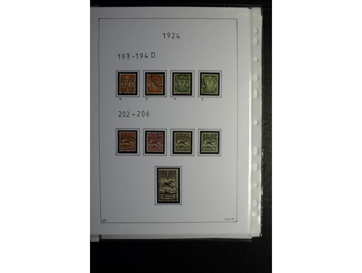 1920/39, gestempelte reichhaltige Sammlung mit u.a. Mi.-Nr. 2a, 9b, 22b, 28II (Attest), 32-40a+b, 41-46I+II, 86X (Mängel FKB)