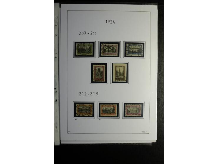 1920/39, gestempelte reichhaltige Sammlung mit u.a. Mi.-Nr. 2a, 9b, 22b, 28II (Attest), 32-40a+b, 41-46I+II, 86X (Mängel FKB)