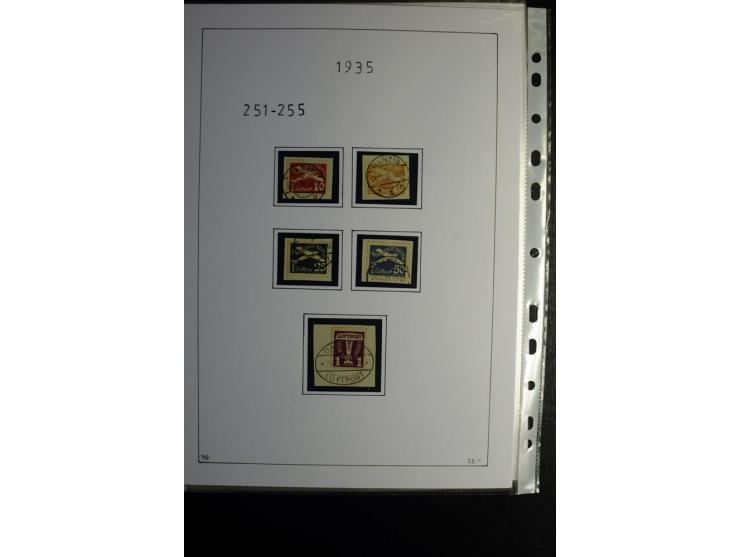 1920/39, gestempelte reichhaltige Sammlung mit u.a. Mi.-Nr. 2a, 9b, 22b, 28II (Attest), 32-40a+b, 41-46I+II, 86X (Mängel FKB)